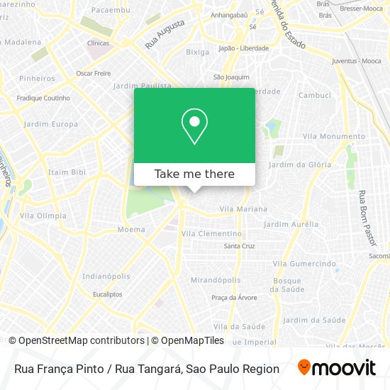 Rua França Pinto / Rua Tangará map