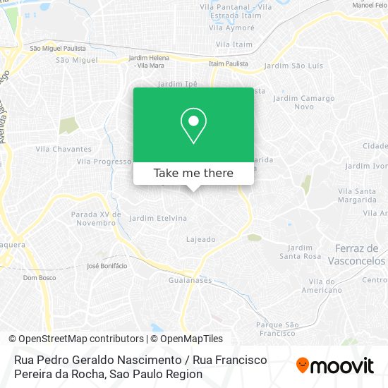 Rua Pedro Geraldo Nascimento / Rua Francisco Pereira da Rocha map