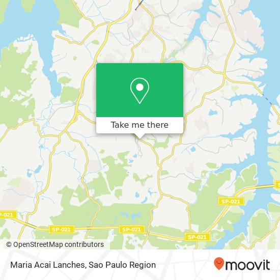 Mapa Maria Acai Lanches