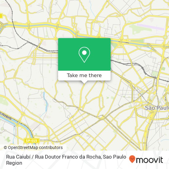 Rua Caiubí / Rua Doutor Franco da Rocha map
