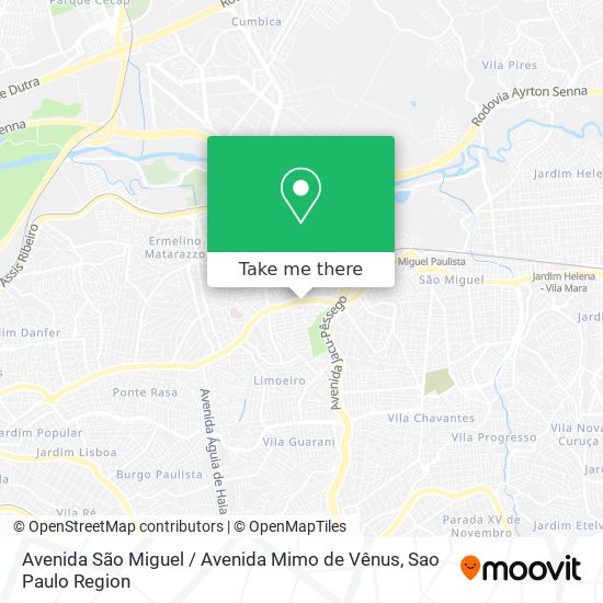 Avenida São Miguel / Avenida Mimo de Vênus map