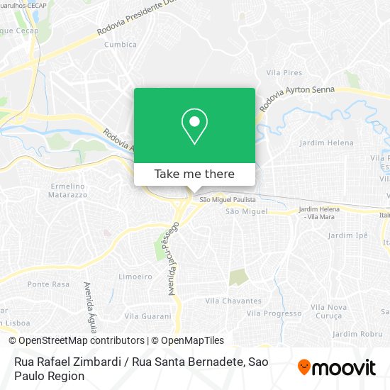 Rua Rafael Zimbardi / Rua Santa Bernadete map