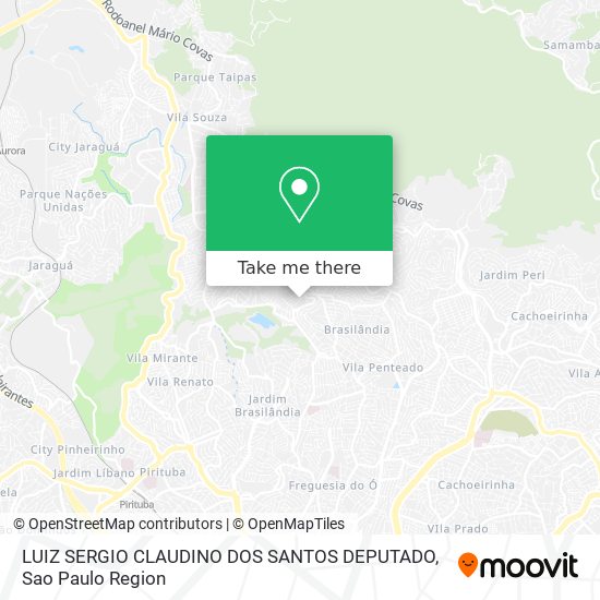 Mapa LUIZ SERGIO CLAUDINO DOS SANTOS DEPUTADO