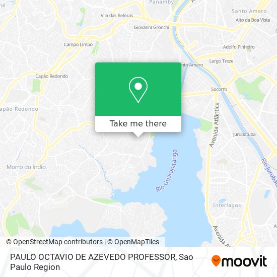 PAULO OCTAVIO DE AZEVEDO PROFESSOR map