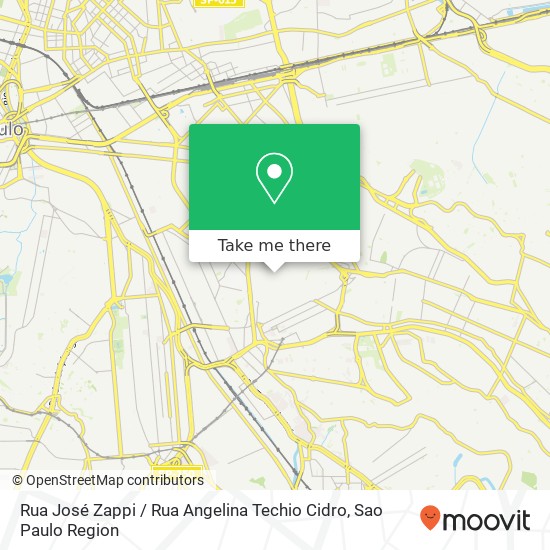 Rua José Zappi / Rua Angelina Techio Cidro map