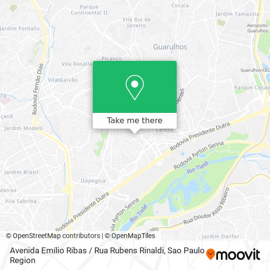 Avenida Emílio Ribas / Rua Rubens Rinaldi map