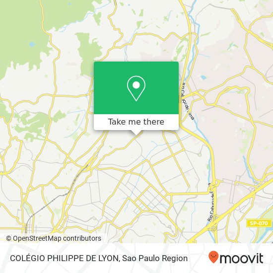 Mapa COLÉGIO PHILIPPE DE LYON