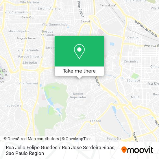 Rua Júlio Felipe Guedes / Rua José Serdeira Ribas map