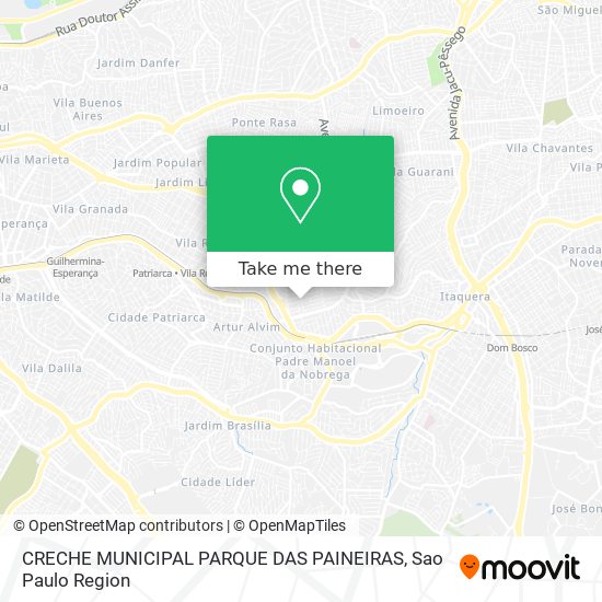 CRECHE MUNICIPAL PARQUE DAS PAINEIRAS map