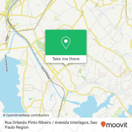 Rua Orlando Pinto Ribeiro / Avenida Interlagos map