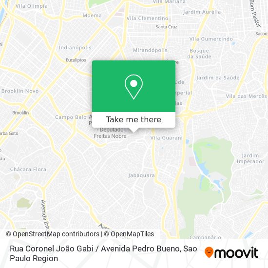 Mapa Rua Coronel João Gabi / Avenida Pedro Bueno