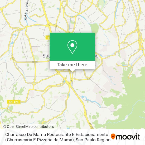 Mapa Churrasco Da Mama Restaurante E Estacionamento (Churrascaria E Pizzaria da Mama)