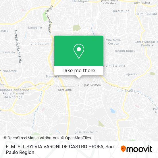 E. M. E. I. SYLVIA VARONI DE CASTRO PROFA map