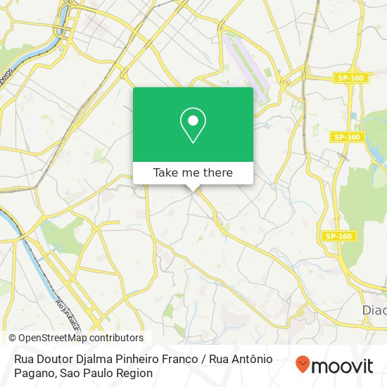 Rua Doutor Djalma Pinheiro Franco / Rua Antônio Pagano map