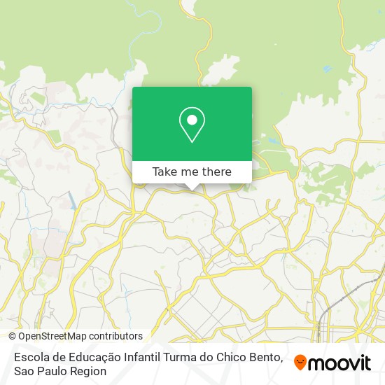 Mapa Escola de Educação Infantil Turma do Chico Bento