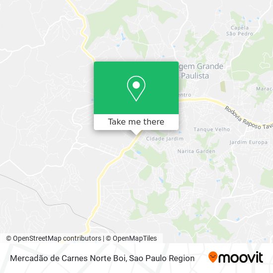 Mapa Mercadão de Carnes Norte Boi