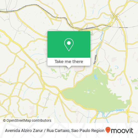 Mapa Avenida Alziro Zarur / Rua Cartaxo
