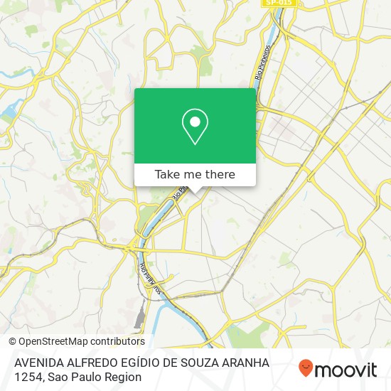 Mapa AVENIDA ALFREDO EGÍDIO DE SOUZA ARANHA 1254