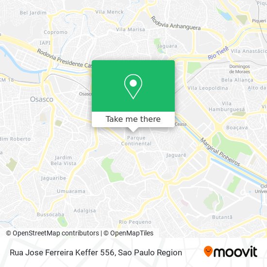 Rua Jose Ferreira Keffer 556 map
