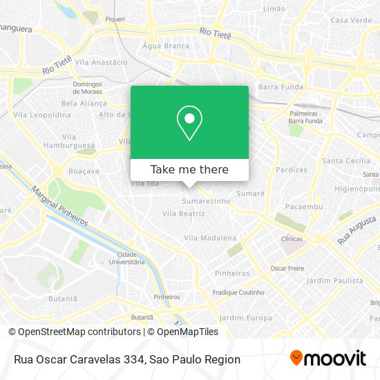 Rua Oscar Caravelas 334 map