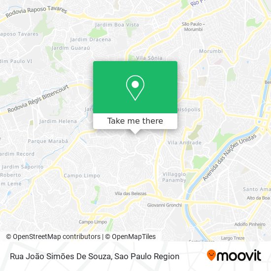 Rua João Simões De Souza map