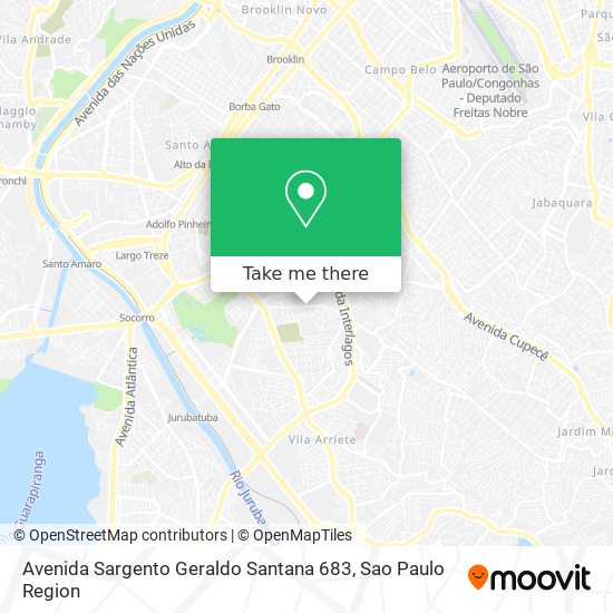 Mapa Avenida Sargento Geraldo Santana 683
