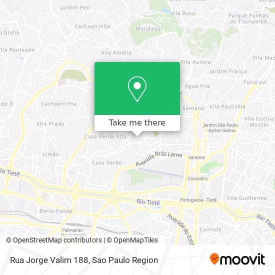 Mapa Rua Jorge Valim 188