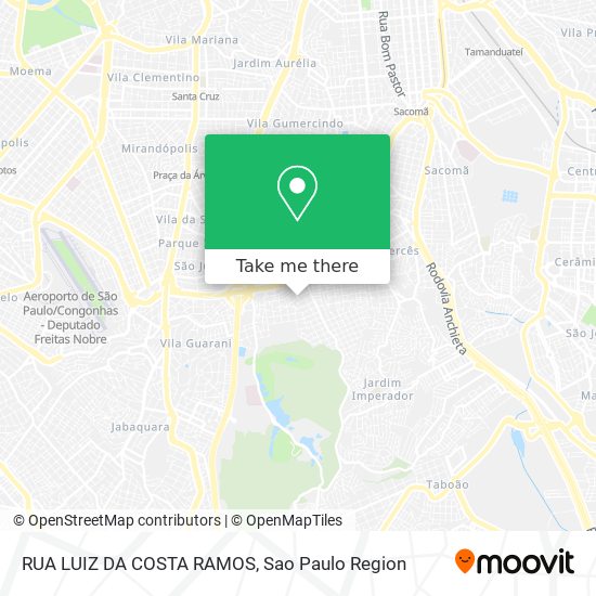 RUA LUIZ DA COSTA RAMOS map