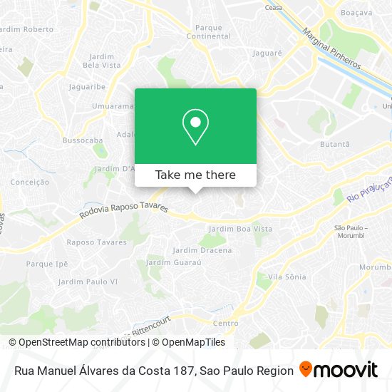 Rua Manuel Álvares da Costa 187 map