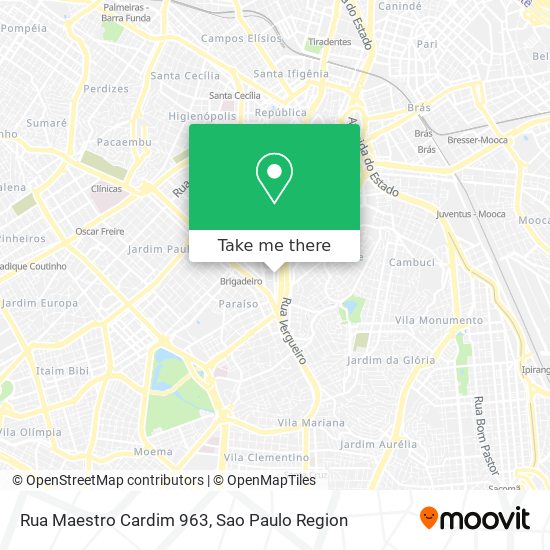 Mapa Rua Maestro Cardim 963