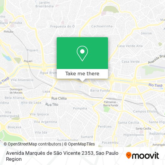 Avenida Marquês de São Vicente 2353 map