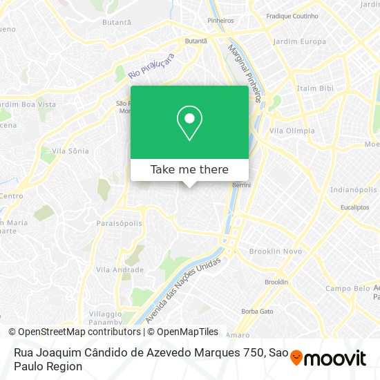 Rua Joaquim Cândido de Azevedo Marques 750 map