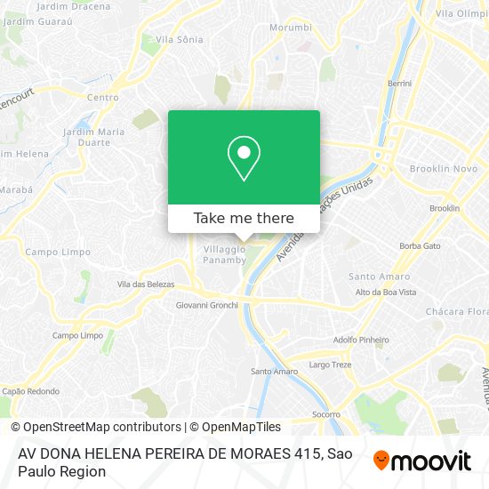 Mapa AV DONA HELENA PEREIRA DE MORAES 415