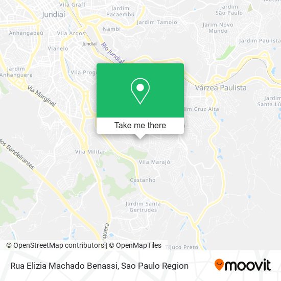 Mapa Rua Elizia Machado Benassi