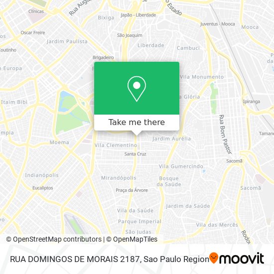 RUA DOMINGOS DE MORAIS 2187 map