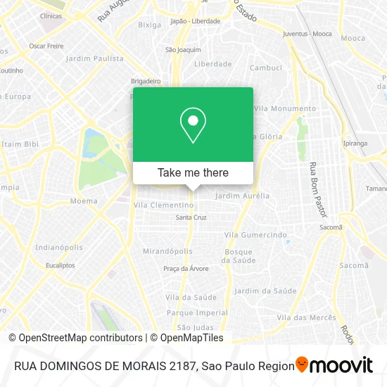RUA DOMINGOS DE MORAIS 2187 map