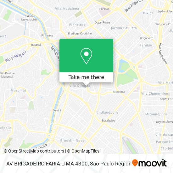 AV BRIGADEIRO FARIA LIMA 4300 map