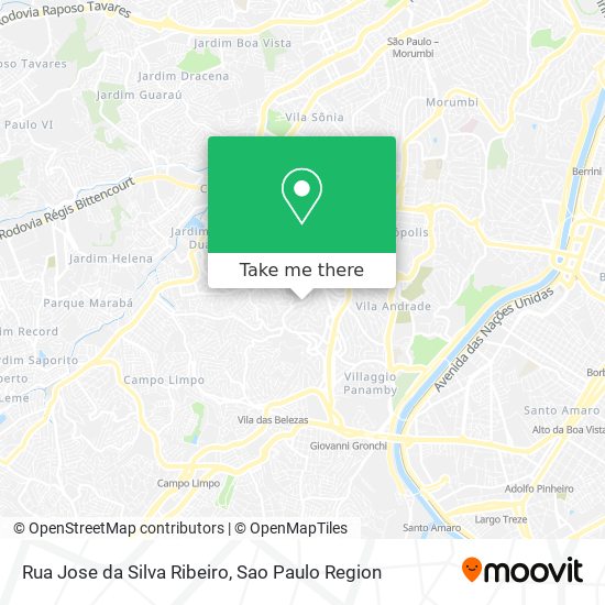 Rua Jose da Silva Ribeiro map