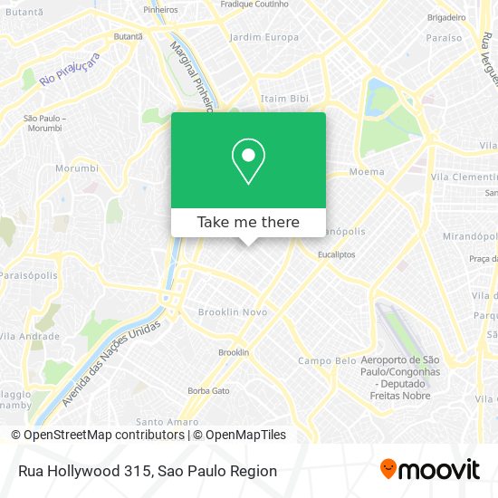 Mapa Rua Hollywood 315