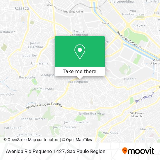 Avenida Rio Pequeno 1427 map