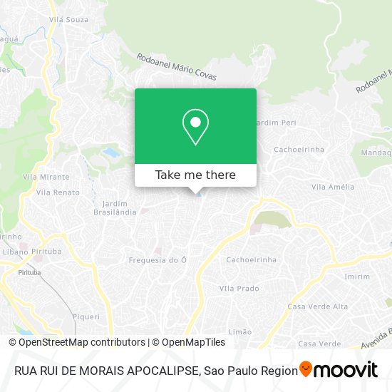 Mapa RUA RUI DE MORAIS APOCALIPSE