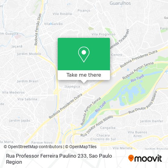 Mapa Rua Professor Ferreira Paulino  233