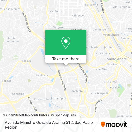 Avenida Ministro Osvaldo Aranha 512 map