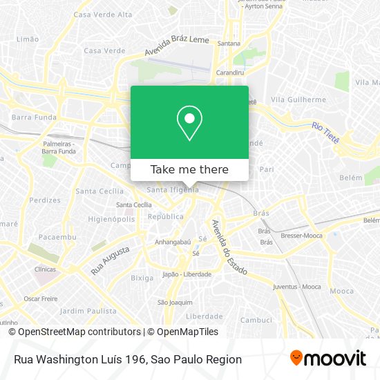 Rua Washington Luís 196 map