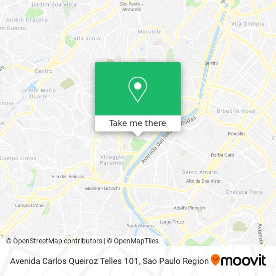 Mapa Avenida Carlos Queiroz Telles 101