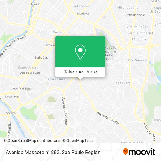 Avenida Mascote n°  883 map