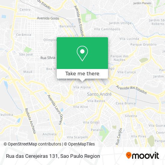 Rua das Cerejeiras 131 map