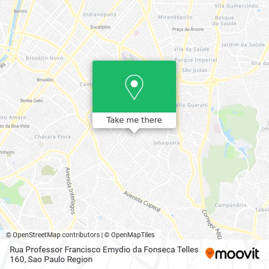 Rua Professor Francisco Emydio da Fonseca Telles 160 map