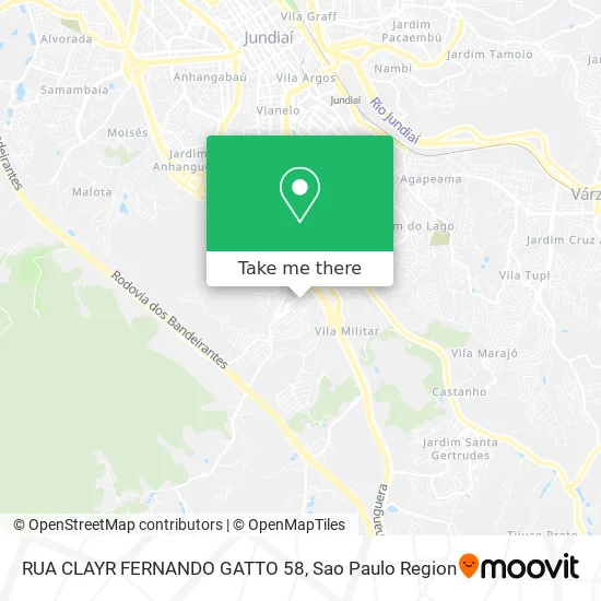 RUA CLAYR FERNANDO GATTO 58 map