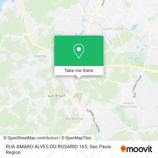 RUA AMARO ALVES DO ROSARIO 165 map